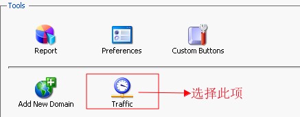 plesk面板查看流量教程