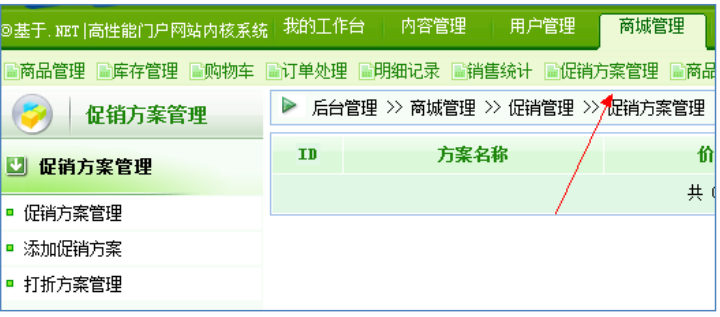 逐浪CMS商品促销方案管理