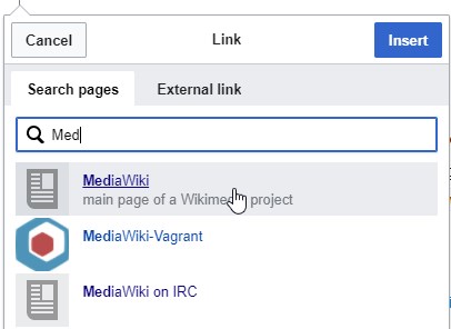 Mediawiki链接